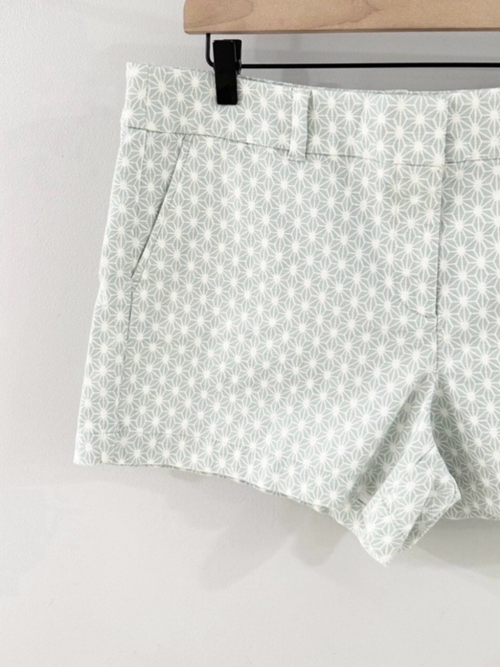 6 LOFT Outlet Women's Mint Geometric Print Shorts